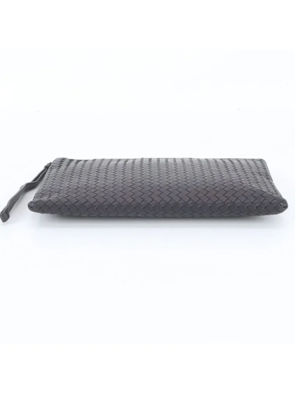 Bottega Veneta Intrecciato Leather Clutch Pouch Black